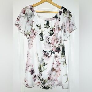 Lulu’s Dream of You White Off Shoulder Dress Small